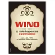 etykieta na butelke wino z nietoperza czerwone 85x120 mm 5 szt