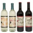etykiety na butelke halloween wino 4 szt