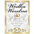 etykiety na butelke wodka weselna zloto czarna dekoracjepolska 25szt