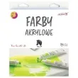 farby akrylowe w tubkach mix aliga 24 szt