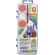 farby akwarelowe szkolne z pedzelkiem mix fun joy 12 szt