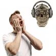 figurka czaszka steampunk w sluchawkach puckator 16 x 13 cm