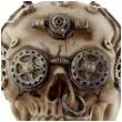 figurka czaszka steampunk z irokezem puckator 20 x 18 cm