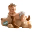 figurka na tort chlopiec spiacy na psie dekora 10 cm