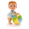 figurka na tort chlopiec z pilka dekora 10x7 cm
