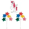 figurka na tort jednorozec wsrod gwiazd zestaw dekora