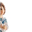 figurka na tort komunia chlopiec z golebiem dekora 16 cm