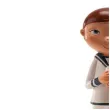 figurka na tort komunia chlopiec ze swieca komunijna dekora 13 cm