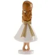figurka na tort komunia dziewczynka bosa dekora 13 cm