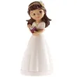 figurka na tort komunia dziewczynka z diademem dekora 13 cm