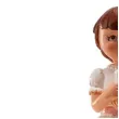 figurka na tort komunia dziewczynka ze swieca dekora 13 cm