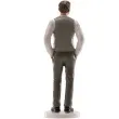 figurka na tort pan mlody w szarej kamizelce dekora 16 cm