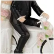 figurka na tort para mloda na motocyklu folat 12 cm