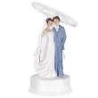 figurka na tort para mloda pod parasolem 16 cm