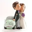 figurka na tort para mloda z samochodem dekora 12 cm