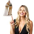 figurka na tort para mloda z tabliczka dekora 16 cm
