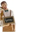 figurka na tort para mloda z tabliczka dekora 16 cm