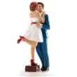 figurka na tort slub para mloda z walizka dekora 16 cm