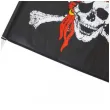 flaga piracka czaszka czarno czerwona 20 x 14 cm