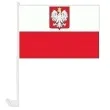 flaga samochodowa na szybe polska godan