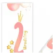 fontanna tortowa 2 urodziny baloniki rozowy jasny 18 cm