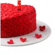 fontanna tortowa kocham cie czerwony 18 cm