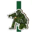 fontanna tortowa zolnierz z poligonu zielony 18 cm