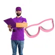 foremka aloha okulary 39x93 mm rozowa jasna
