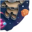 foremka do ciasteczek astronauta w rakiecie decora 2 szt