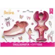 foremka do ciasteczek baletnica i pantofelek decora 2 szt