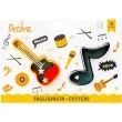 foremka do ciasteczek gitara i nutka decora 2 szt