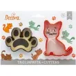 foremka do ciasteczek kot i slad lapki decora 2 szt
