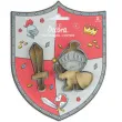 foremka do ciasteczek rycerz w zbroi i miecz decora 2 szt