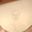 foremka halloween czaszka anatomiczna 83x63 mm czarna metaliczna