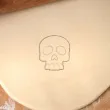 foremka halloween czaszka bez dolnej szczeki 80x73 mm czarna metaliczna