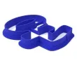 foremka liczba 40 60x80 mm niebieska