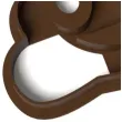 foremka poop kupa emoji usmiechnieta 91x86 mm brazowa