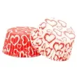 foremki na muffinki serca bialo czerwone decora 36 szt