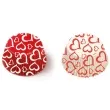 foremki na muffinki serca bialo czerwone decora 36 szt