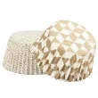 foremki na muffinki wzory geometryczne zlote mix decora 36 szt