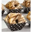 foremki na slodycze snack bowls dots black 24 szt