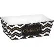 foremki na slodycze snack trays chevron black 24 szt
