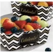 foremki na slodycze snack trays chevron black 24 szt