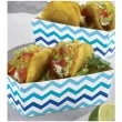 foremki na slodycze snack trays chevron blue 24 szt
