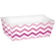 foremki na slodycze snack trays chevron pink 24 szt