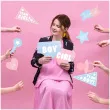 fotogadzet patyczki gender reveal team girl or boy rozowo blekitny partydeco 11 szt