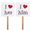 fotogadzet patyczki i love serce him her 2 szt