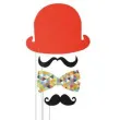 fotogadzet patyczki klaun czerwony 4 szt