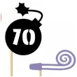 fotogadzet patyczki urodziny 70 on 6 szt