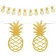 girlanda ananasy zlota partydeco 150 cm